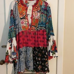 Beautiful hippie tunic top